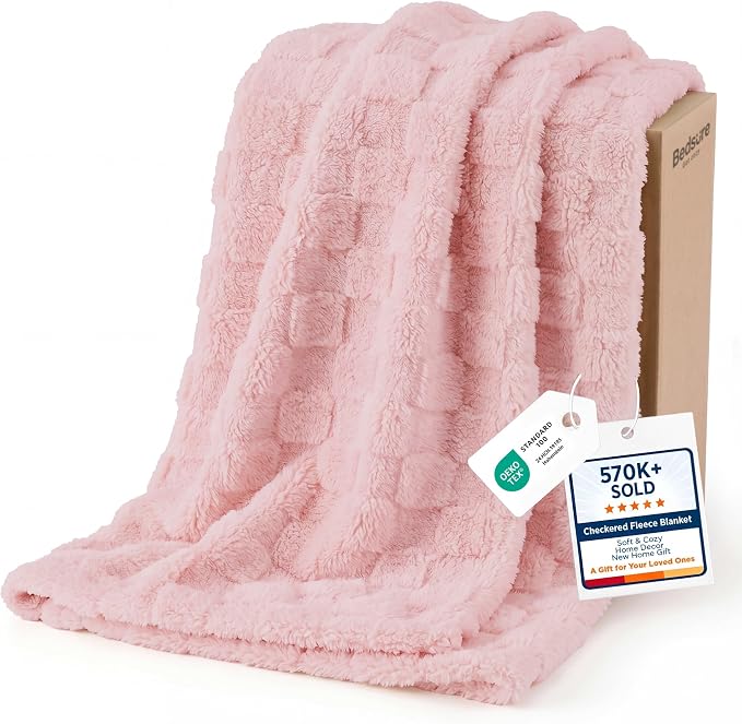 Bedsure GentleSoft Pink Throw Blanket by Unknown