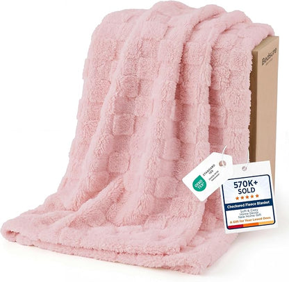 Bedsure GentleSoft Pink Throw Blanket by Unknown