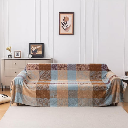 Bohemian Chenille Throw Blanket, Boho Jacquard Tassels Cover - Image 7