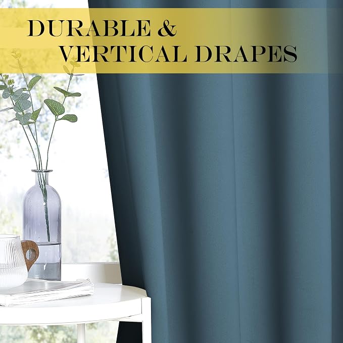 NICETOWN Blackout Patio Curtains 100 x 144 Inches Long - Image 6