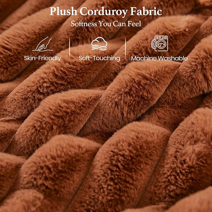 Belffin Corduroy Fabric Ottoman - Image 7