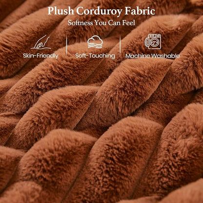 Belffin Corduroy Fabric Ottoman - Image 7