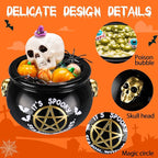LET’S Resin Witch Cauldron Resin Mold, Halloween Resin Molds, 3D Jar Resin Molds Silicone 4.7'' Width, Large Jar Molds for Epoxy Resin Casting Craft, Storage Box,Candy Container,Candle Holder