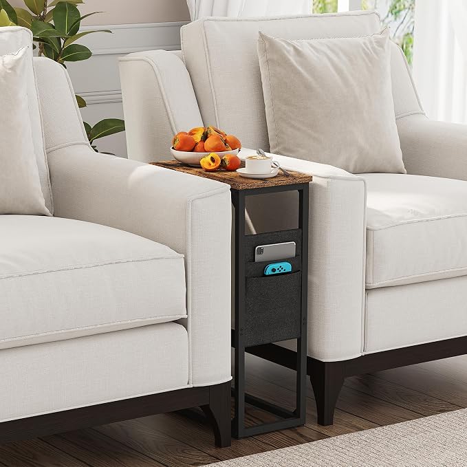 TUTOTAK C Shaped End Table, Side Table - Image 9
