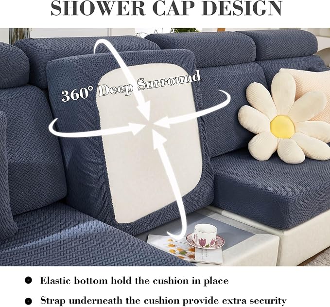 Couch Covers for 3 Cushion Sofa Pet Friendly Couch Cushion Covers Universal - Image 4