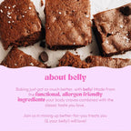 Belly Brownie Mix with Collagen Protein | High-Protein | Fudgy Brownies | Grain-Free Dairy-Free Nut-Free | Healthy Snacks For Adults & Kids | Women-Owned Business | 11.4 oz | 3 Pack