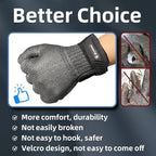 Schwer Ultimate Cut Resistant Gloves Beyond ANSI A9, Reinforced Stainless Steel Glove, Food Grade Mesh Metal Gloves for Butcher Meat Cutting, Oyster Shucking, Mandoline, Non-PFAS, PR1708 (M, 2 PCS)