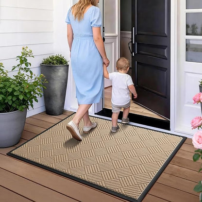 Front Door Mat, Heavy Duty Waterproof Doormat 73"x46", Stain Fade Resistant - Image 9