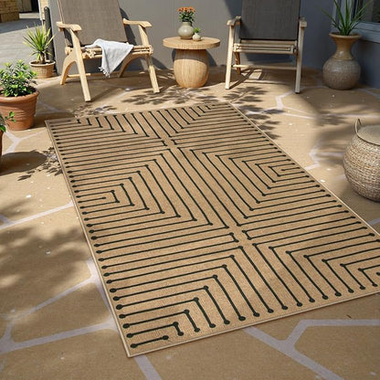 Lahome Neutral 3x5 Outdoor Rug - Image 2