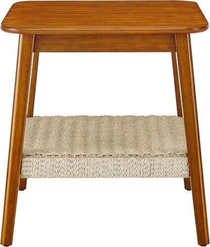 Mid-Century Modern Boho Side Table - Image 6