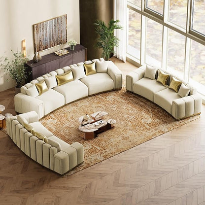 Oversized Velvet Chesterfield Couch - Image 8