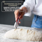 Artisan Bread Making Kit - 5PC Sourdough Bread Baking Supplies Set - Lame, Scraper, Whisk, Banneton Bread Proofing Basket & Cotton Liner