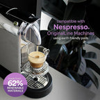 WOKEN COFFEE Compostable Nespresso Pods - Deciso Dark Roast Italian Espresso Coffee Capsules Compatible With Nespresso Coffee Machine (60 Pod Count, 6 Boxes)