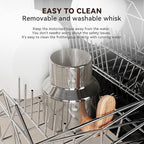 8-IN-1 Milk Frother and Steamer, 21oz/600ml Split Stainless Steel Automatic Hot and Cold Foam Maker and Milk Steamer for Latte, Cappuccino, Macchiato, Hot Chocolate, Hot Milk