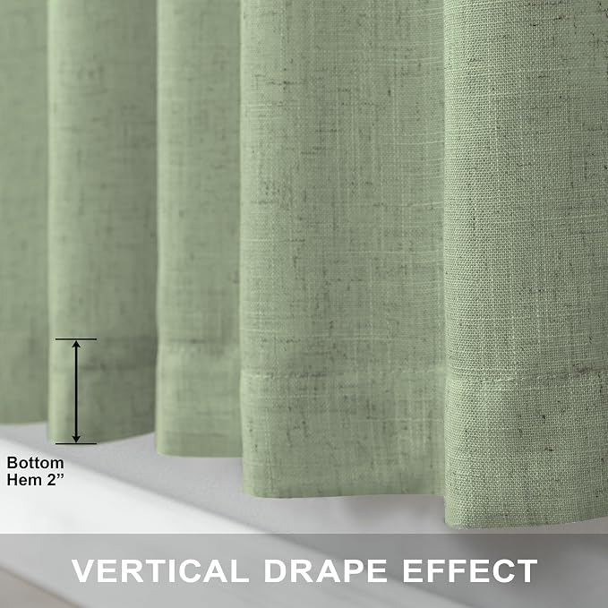 Light Sage Curtains 84 Inch Length - Image 5