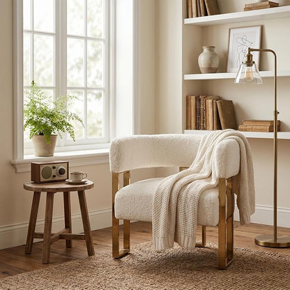 Barrel Accent Chairs Set of 2, Modern Side Chair - Image 3