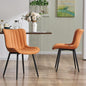 YOUNUOKE Dining Chairs Set of 2 Camel Mid Century Modern Kitchen Chairs Armless by YOUNUOKE