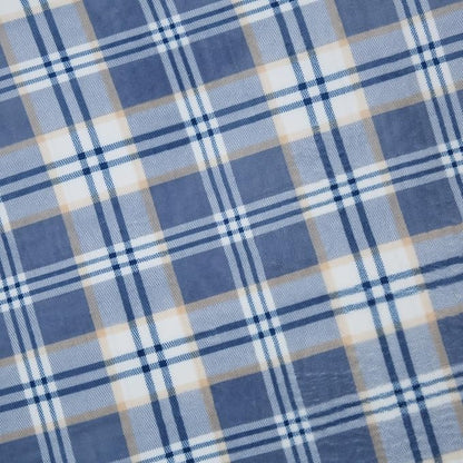PU MEI Sherpa Blanket Twin Plaid Thick Bed Blanket, 60”*80” Super Soft Flannel - Image 3