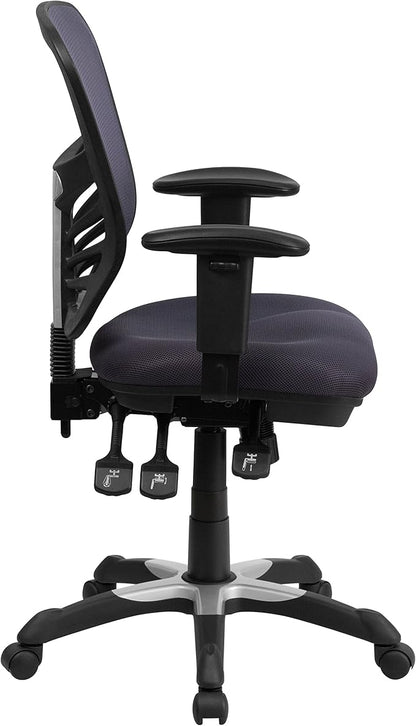 Flash Furniture Nicholas Mid-Back Swivel Office and Gaming Chair, Ergonomic - Image 6