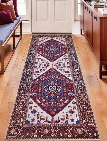 SERISSA 2x6 Washable Non Slip Boho Runner Rug - Image 5
