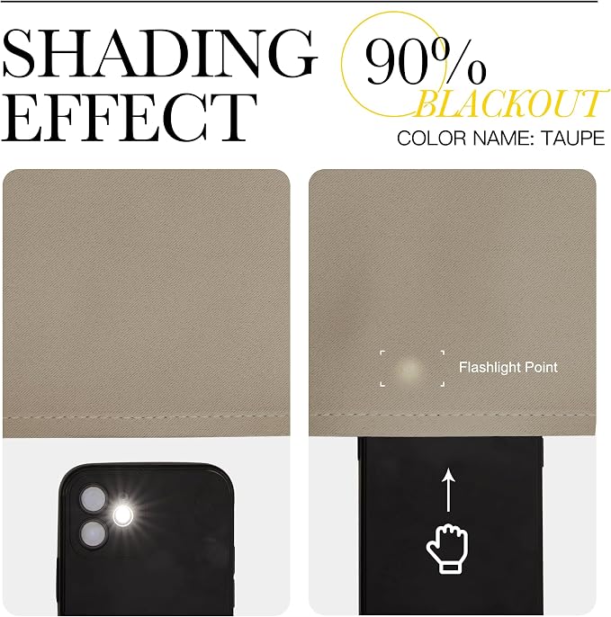 NICETOWN Bedroom Blackout Curtain Panels - Image 7