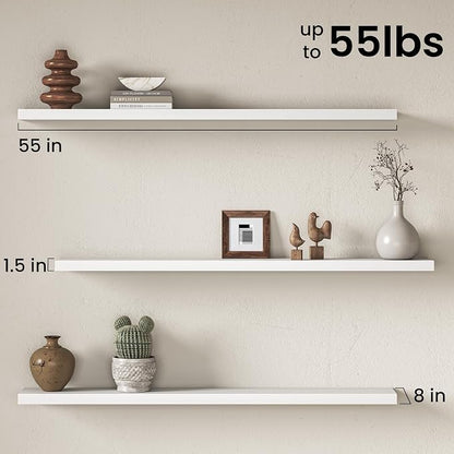 Fun Memories 55Inch Long Floating Shelves, 8 Inch Deep Shelves - Image 3