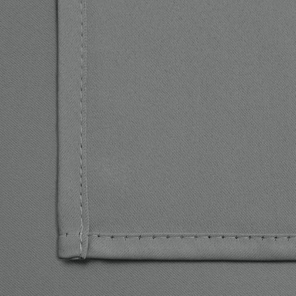 Yakamok Grey Room Darkening Curtains 52x45 inch Gray Grommet-Living Room | 2 - Image 5