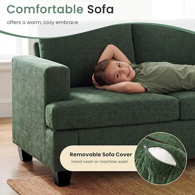 YOUDENOVA 2 Piece Set Comfy Sofa Couch, 3-Seater Sofa * 2 - Image 4