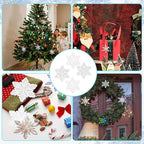 4Pcs Christmas Snowflake Silicone Mold Resin Ornament Molds for Epoxy Resin, DIY Xmas Pendant Home Decoration
