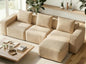 Welzona 103" Modular Sectional Sofa, Minimalist Comfy Cloud Couch Sectional by WelzonaDirect