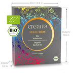 Creano Organic Herbal Tea Sampler Gift Set - Tea Gift Box - 27 Organic Tea Bags in 9 Different Varieties 54 g
