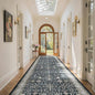 Black Floral Hallway Runner Rug 2'6"x14' by WelcometoBabovid