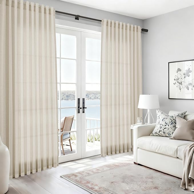 Vanilla Linen Curtains 84 Inches Long - Image 6