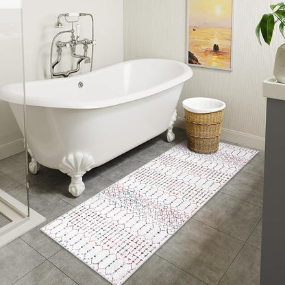 Lahome Moroccan Washable Runner Rug 2x6 Non-Slip Anti-Fatigue Kitchen Rugs and - Image 6