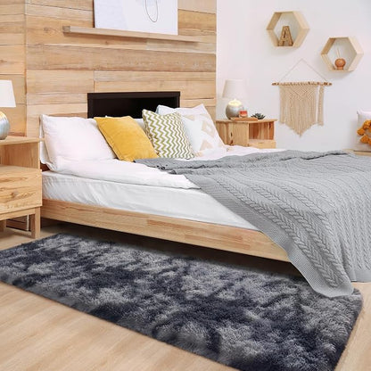 Chicrug Soft Runner Rugs for Bedroom Living Room Plush Fluffy Rug 2x10 | Shag - Image 5