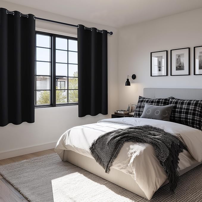 Blackout Curtains for Bedroom and Living Room, 38 x 72 Inch | Light Blocking - Image 6