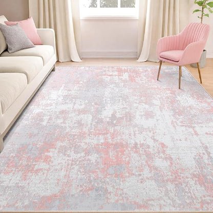 RELEANY Washable 6'x8' Abstract Area Rug - Image 3