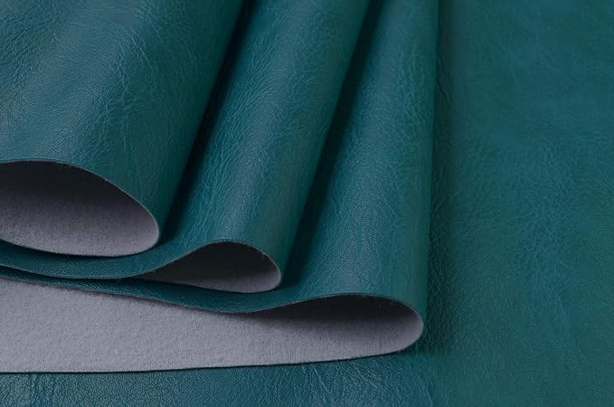 Wento Thick Half Yard Faux Leather Fabric Soft Skin Grain PU Leather by Wento