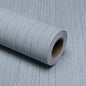 Grasscloth Peel and Stick Wallpaper Grey Blue 15.74" x 472.44" Modern Textured by MANONIRIA
