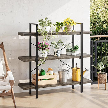 OtterOasis Heavy Duty 3-Tier Industrial Bookcase, 120lbs Shelf Capacity - Image 5