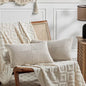 Fancy Homi 2 Packs Neutral Taupe Lumbar Decorative Throw Pillow Covers 14x22 by Fancy+Homi