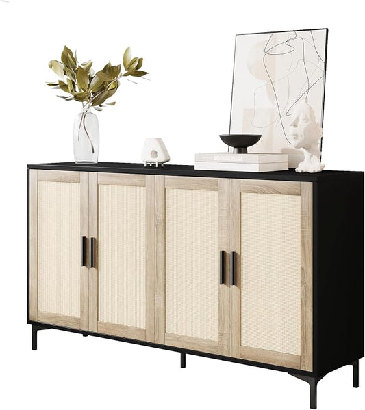JASIWAY Buffet Cabinet with Storage, Modern Coffee Bar Cabinet Console Table by JASIWAY