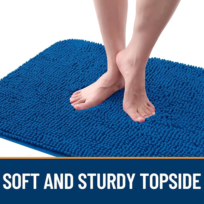 OLANLY Dog Door Mat for Muddy Paws 47x24, Super Absorbent Chenille Mud Mat | - Image 4