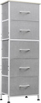 WLIVE Fabric Dresser, 5-Drawer Tall Dressers by WLIVE