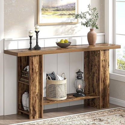 FOLUBAN Console Table for Entryway, Farmhouse Sofa Table by FOLUBAN