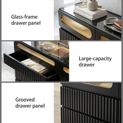 senlin Fluted 8 Drawer Dresser, - Image 5