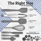 Priority Chef Stainless Steel Mixing Bowls with Lids Set - Premium 30Pcs with 6pc Metal Bowl Set for Kitchen, 3 Graters, Airtight Lids, Non-Slip Bases & Silicone Utensils, Grey