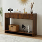ORRD Console Table with Drawers, Mid-Century 43 Inches Narrow Entryway Tables by ORRD
