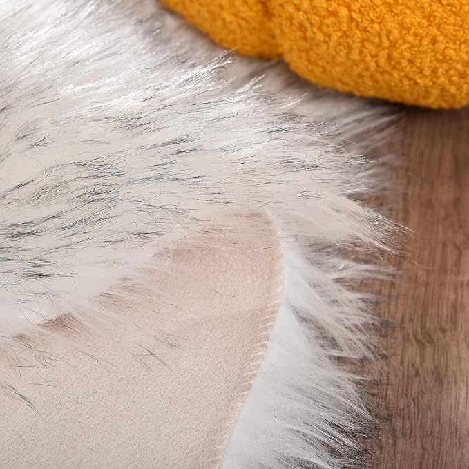 Goolela Fluffy Faux Sheepskin Fur Rug - Image 6