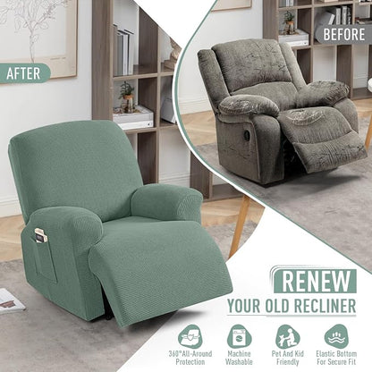 TAOCOCO Oversized Recliner Chair Covers, 1 Seater Streach Recliner Covers Soft - Image 5